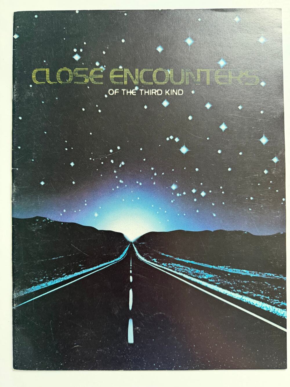 1977 Close Encounters of the Third Kind Movie Program Richard Dreyfuss Spielberg